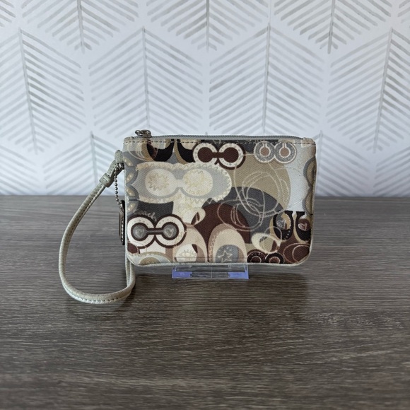 Coach Poppy Graffiti Wristlet - Picture 1 of 4